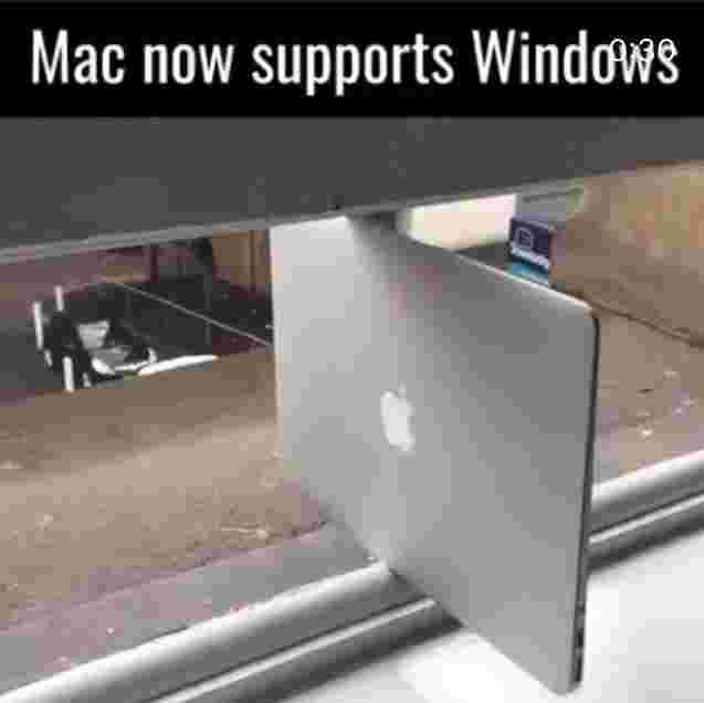 Mac now supports Windows